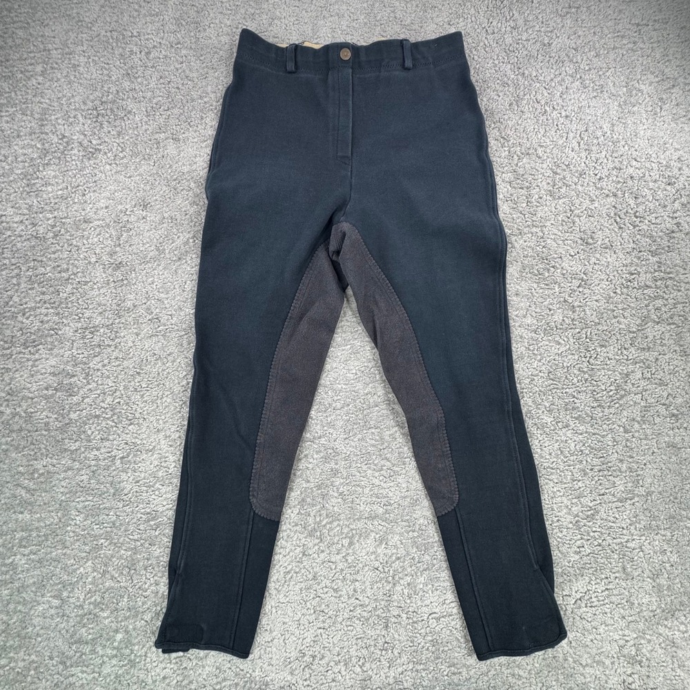 Sigma Black Equestrian Breeches Riding Pants High Waist Knee Patch Ladies 29x25"